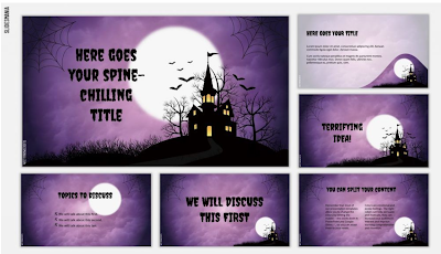 Slidesmania Halloween presentation templates