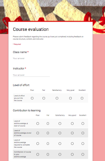 Course evaluation