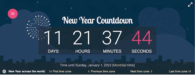 New Years countdown