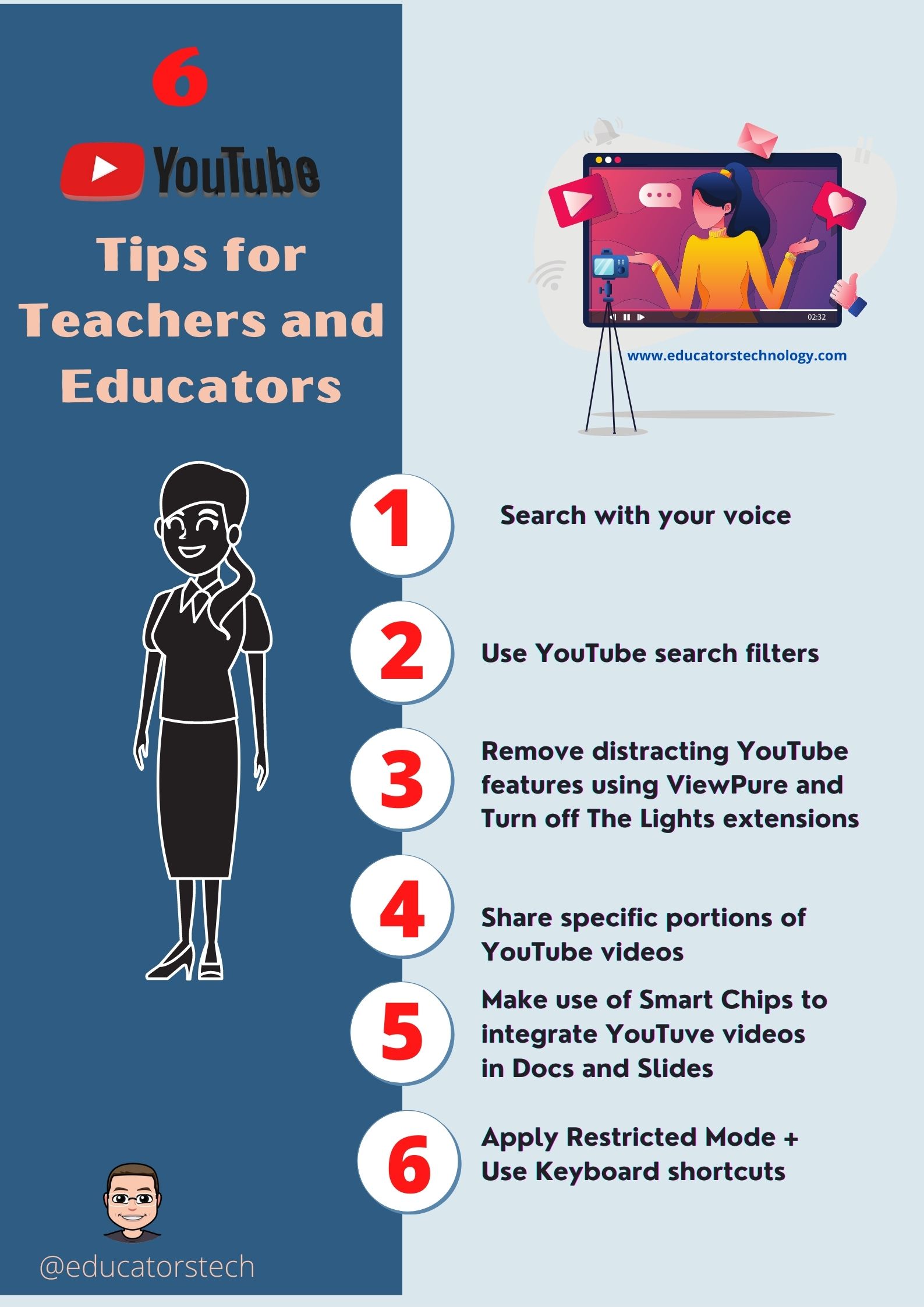 YouTube tips for teachers