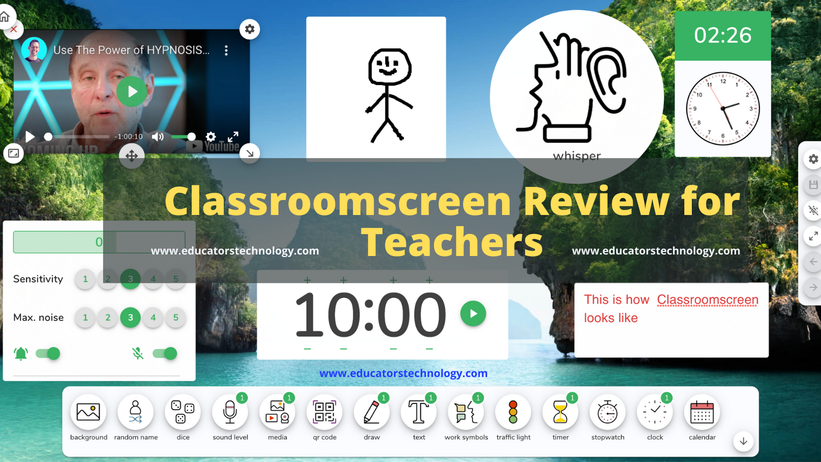 Classroom Screen for Teachers - English Teaching 101