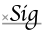 signature icon showing Sig on a line