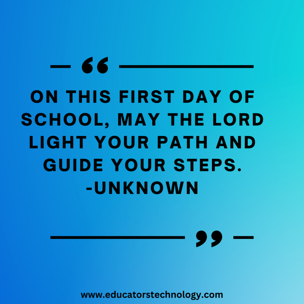 First Day of School Quotes