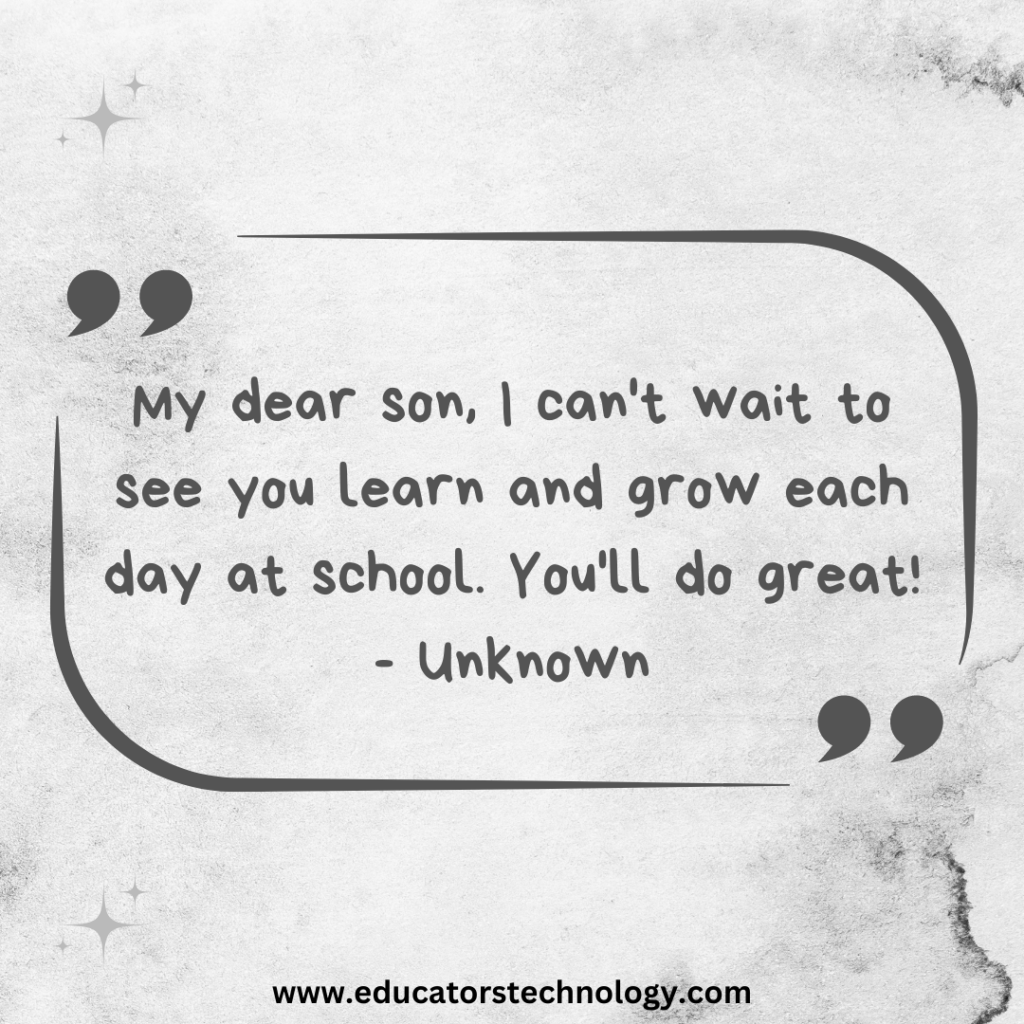 First Day of School Quotes