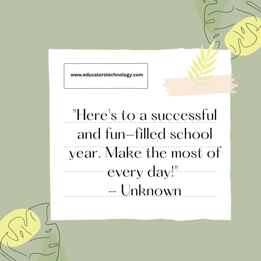 First Day of School Quotes