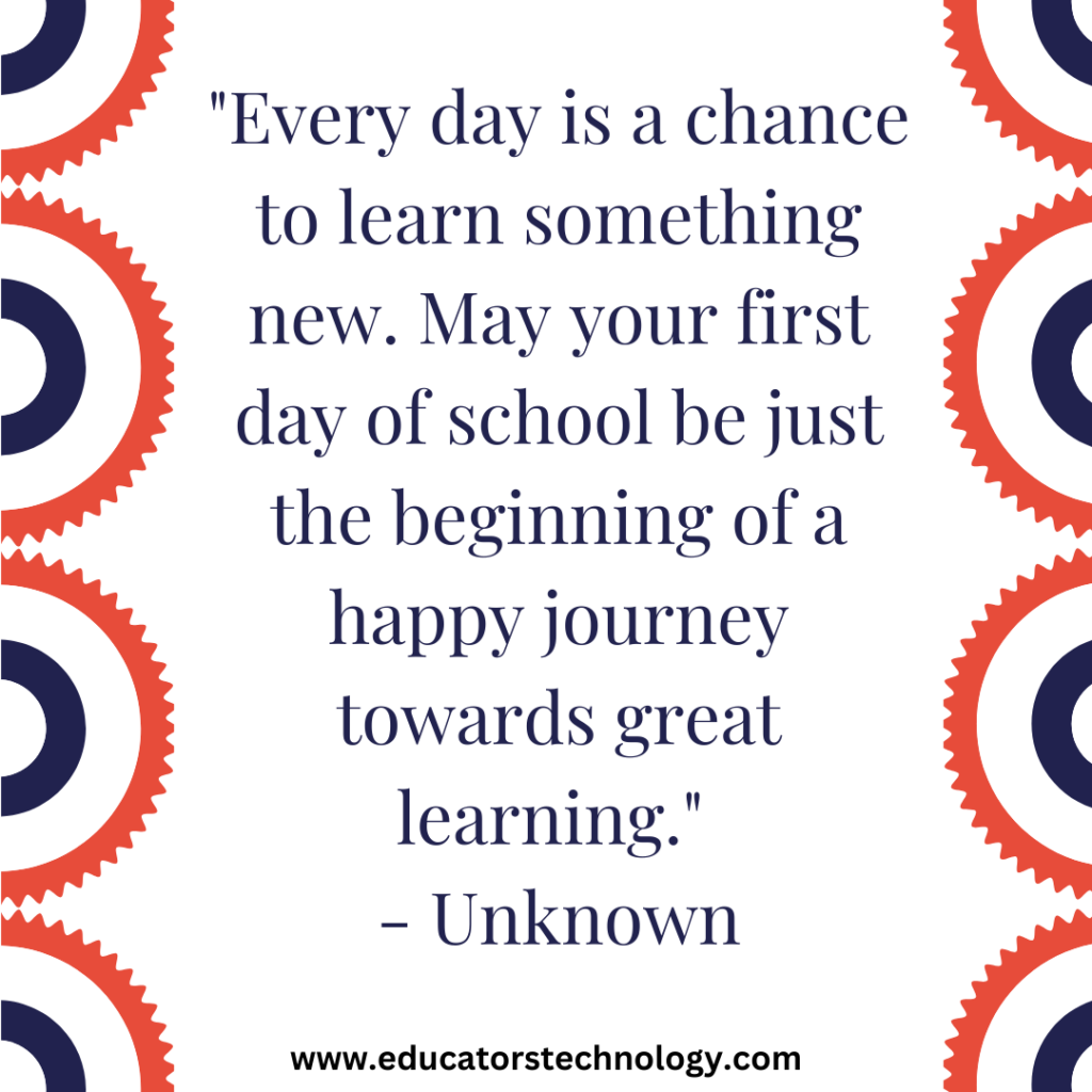 First Day of School Quotes