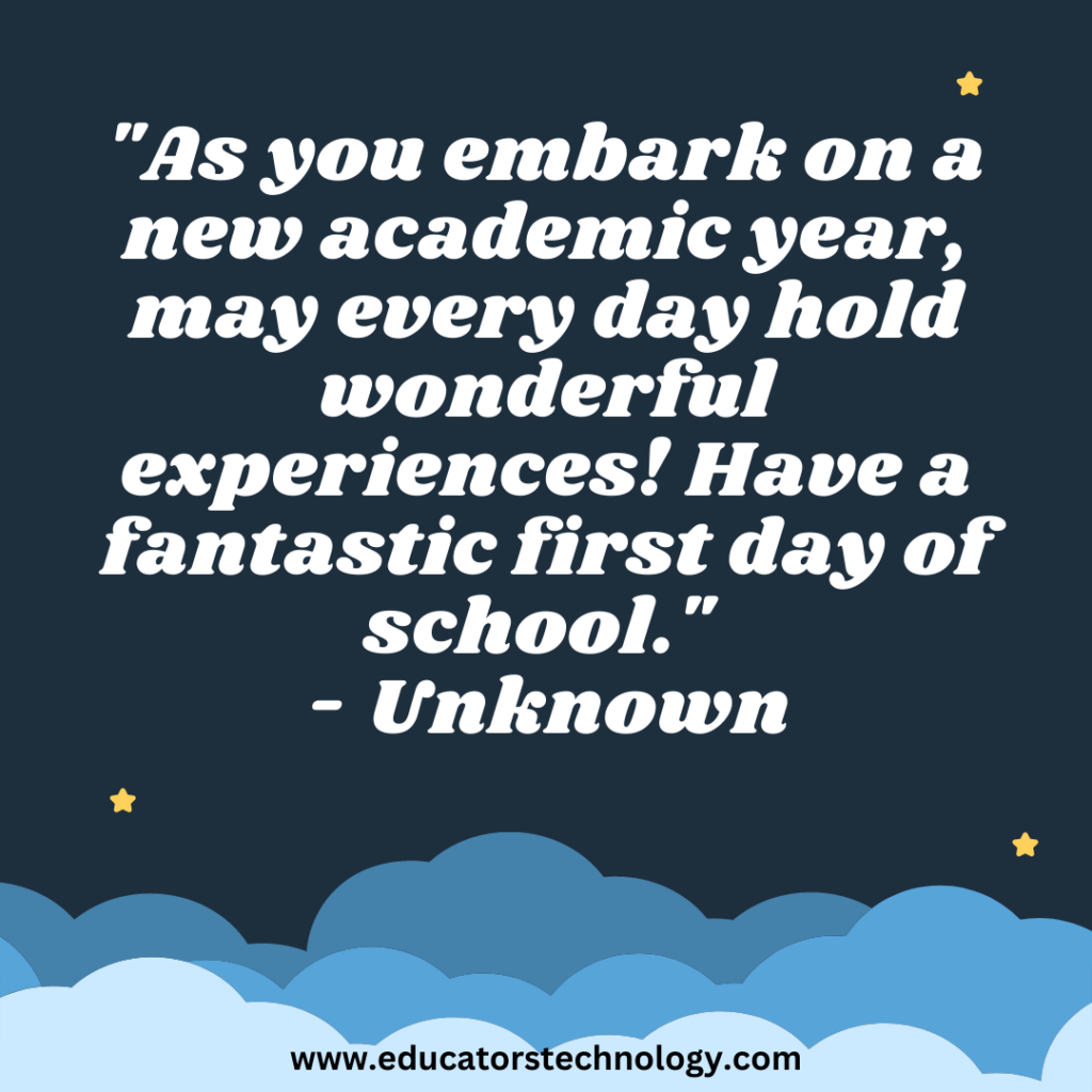 First Day of School Quotes