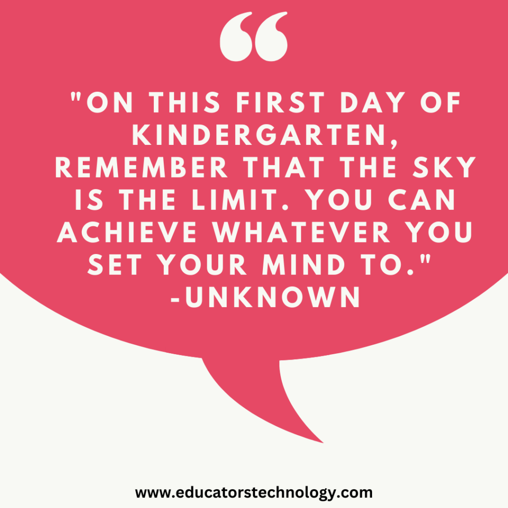 First Day of School Quotes