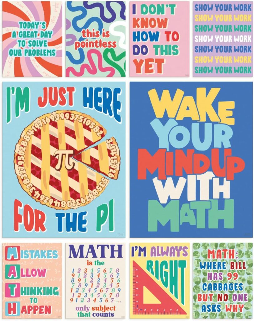 Math Posters for Classroom