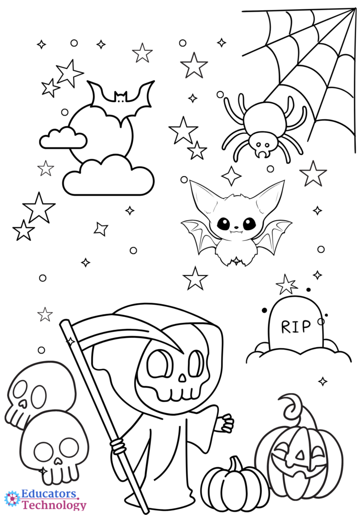 Halloween Coloring Pages Book for Kids