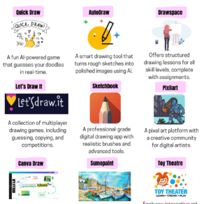 drawing websites for schools