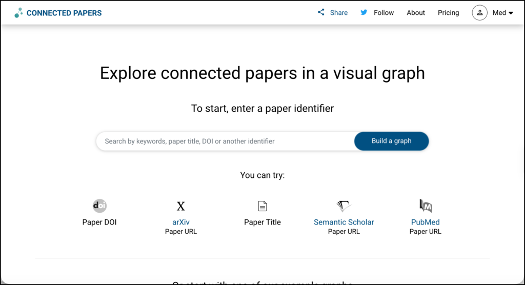 connectedpapers screenshot