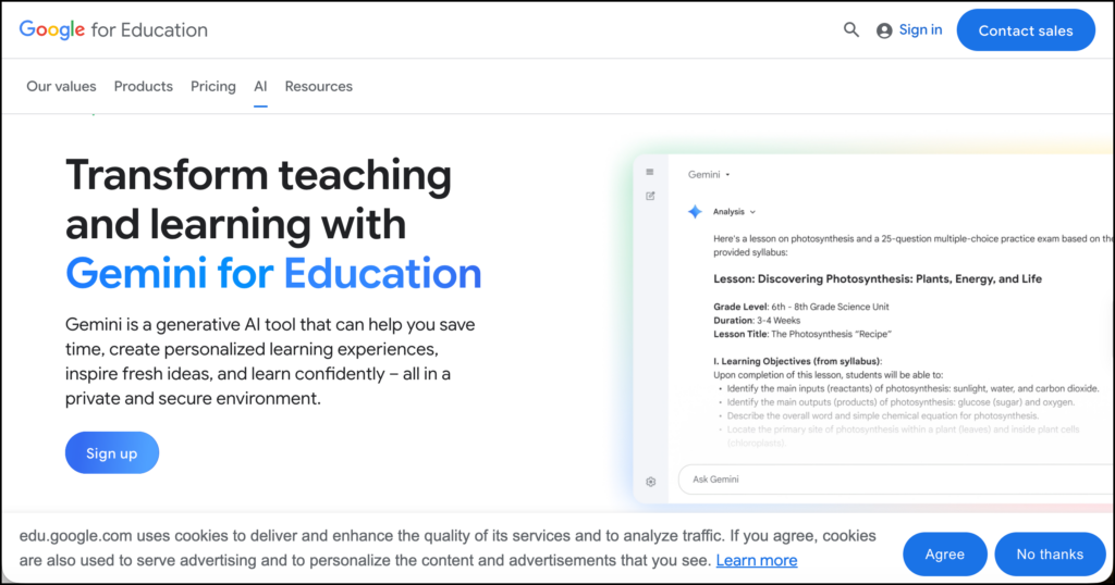 gemini for education