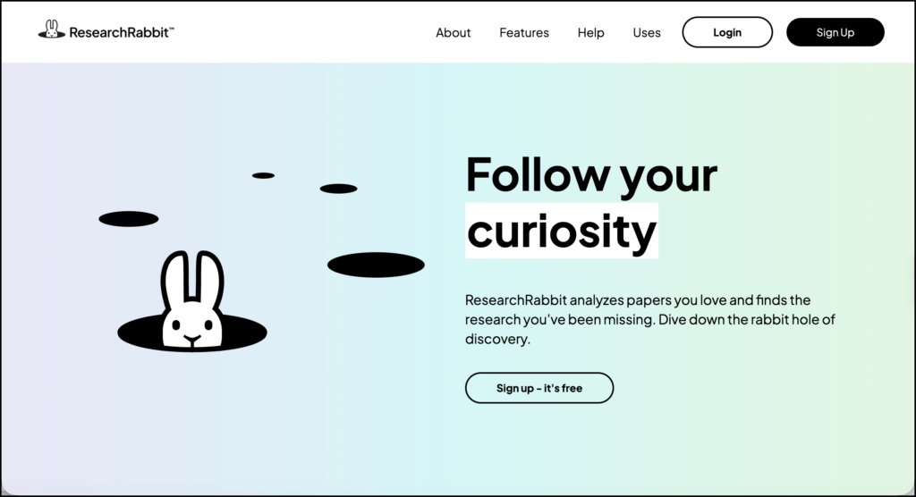 researchrabbit screenshot
