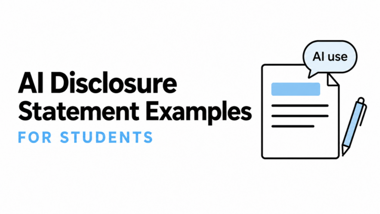 AI Disclosure Statement Examples for Students