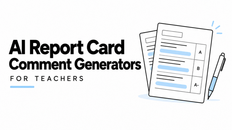 AI Report Card Comment Generators for Teachers