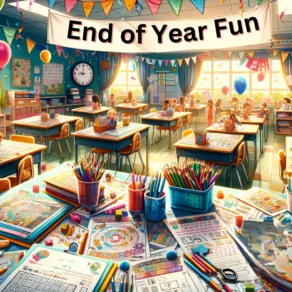 end of year worksheets and printables