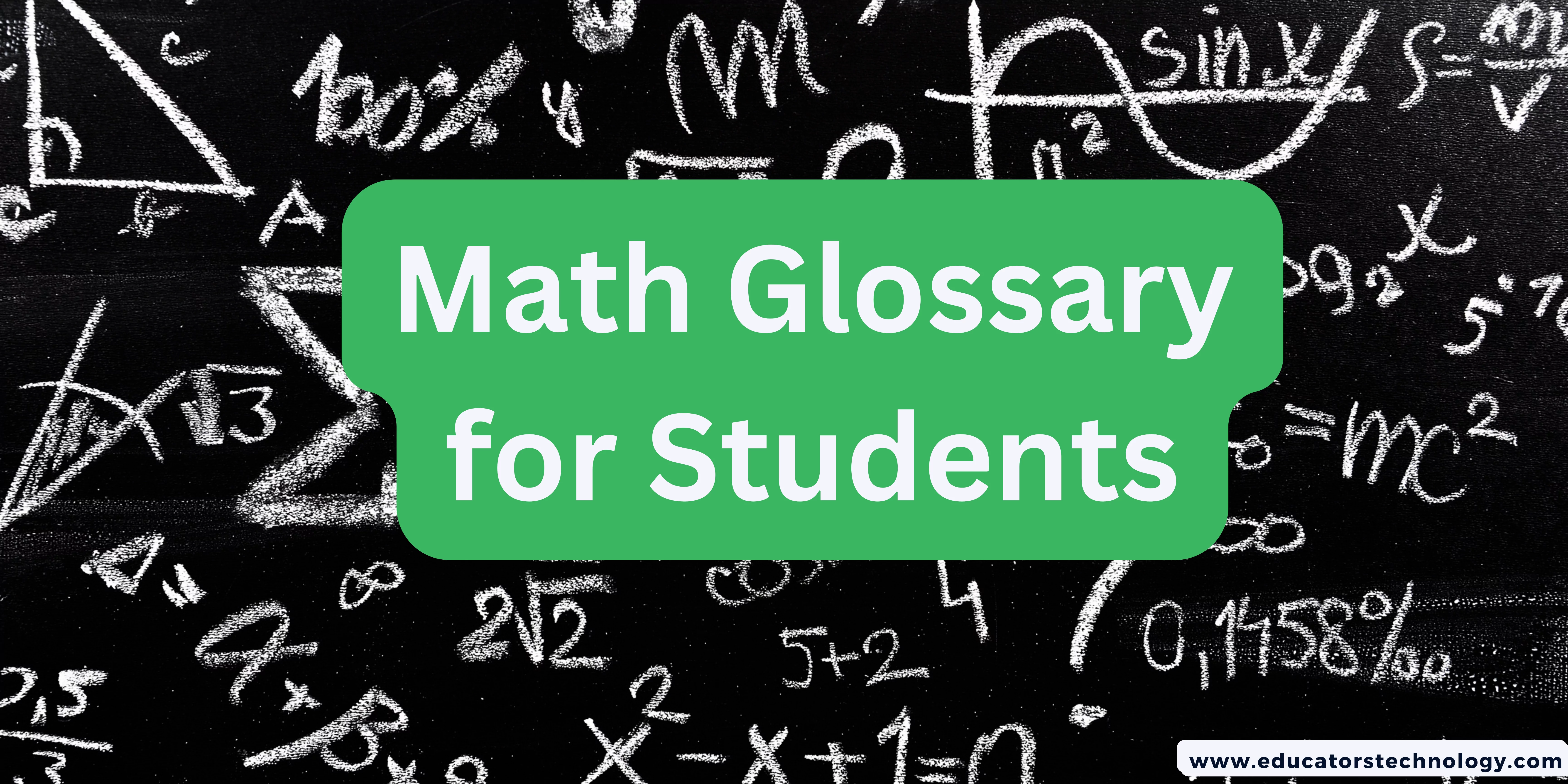 Glossary of Math Terms