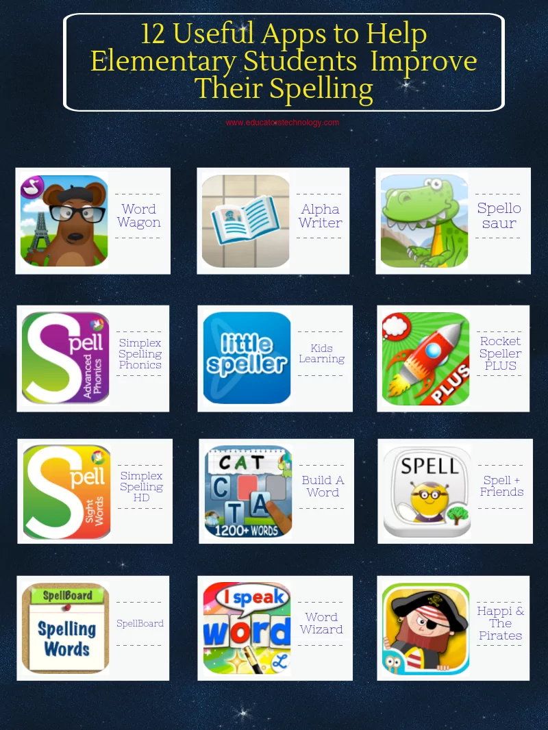 12 Useful Apps to Help Elementary Students  Improve Their Spelling