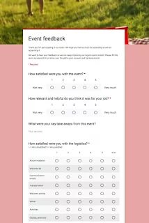 Event Feedback Template