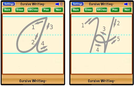 app cursive writing