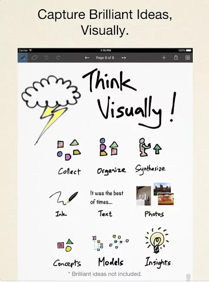 Visual note taking apps