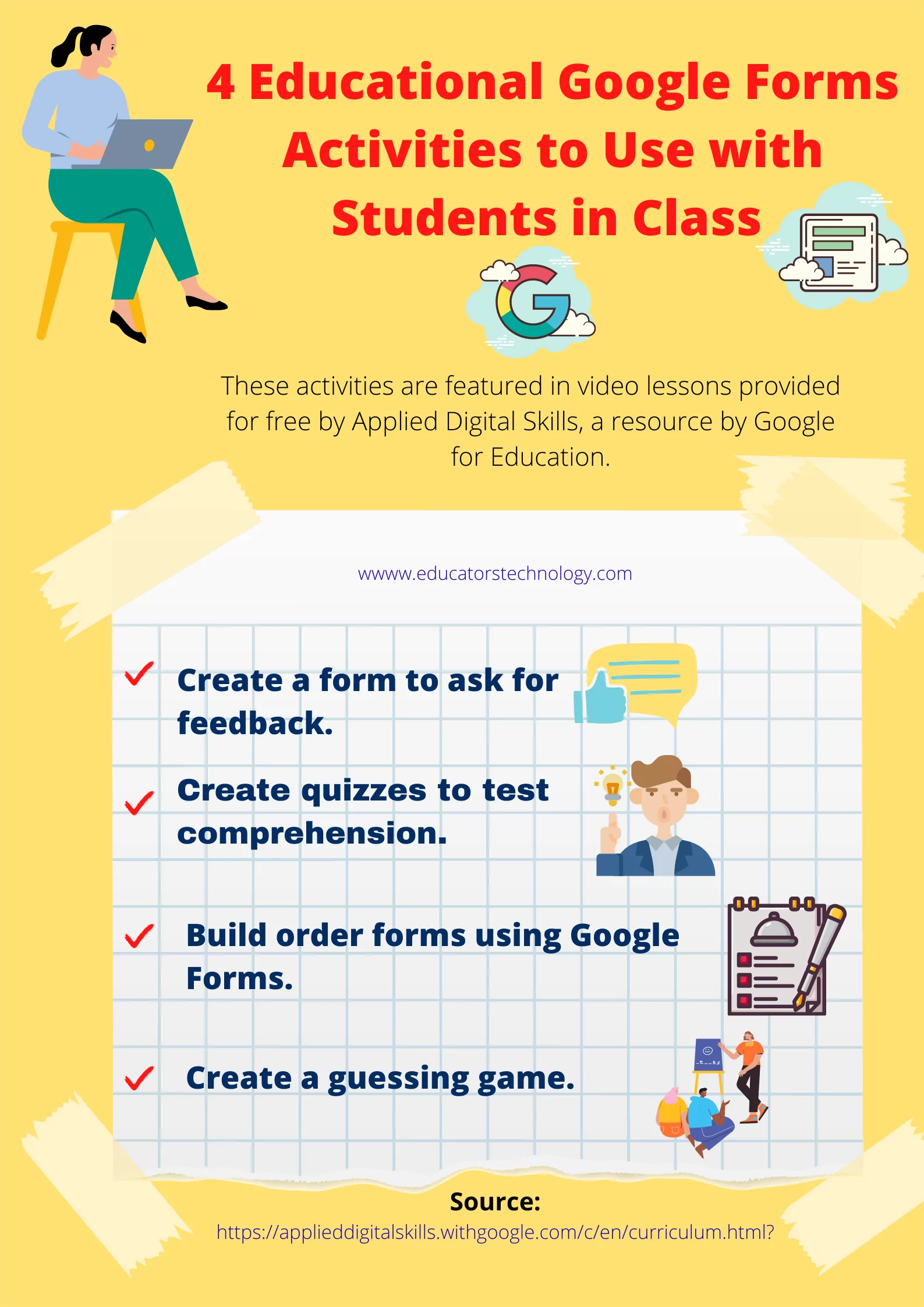 4 Google Forms Activities for teachers