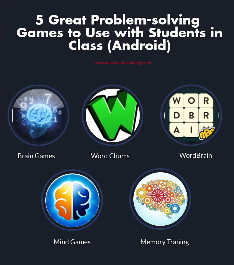 5 Great Problem-solving  Apps Games  to Use with Students in Class (Android)