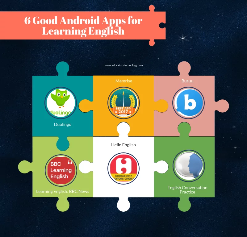 6 Good Android Apps for Learning English