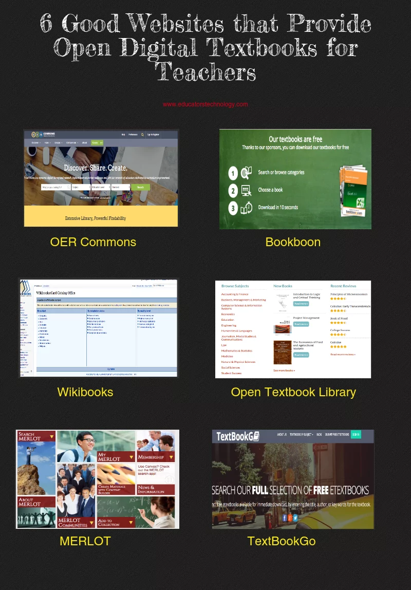6 Good Websites that Provide Open Digital Textbooks for Teachers