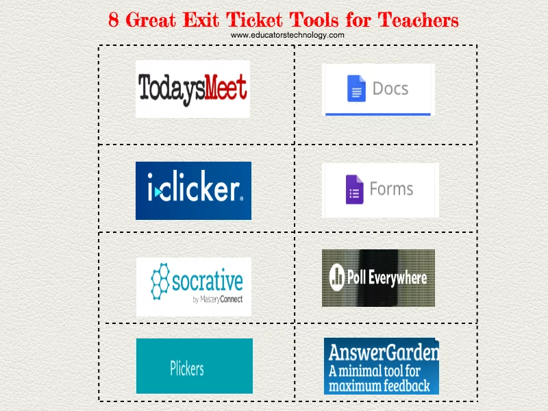 8 Great Exit Ticket Tools for Teachers