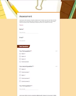 Google forms templates for teachers