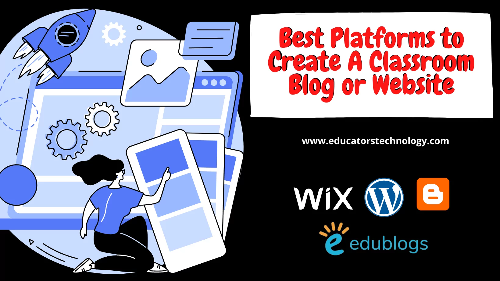 Platforms to create classroom blogs and websites