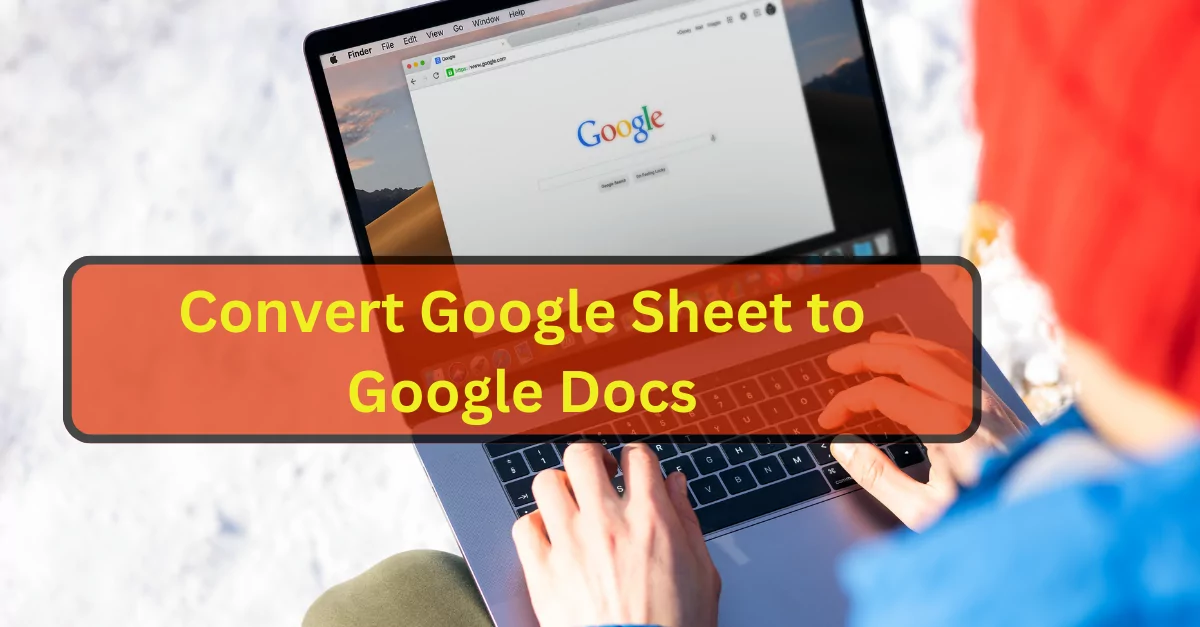 convert Google Sheets to Google Docs