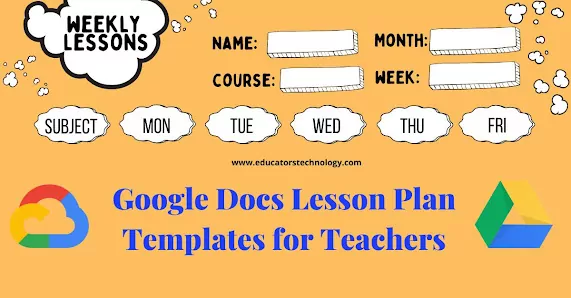 Google Docs lesson plan templates
