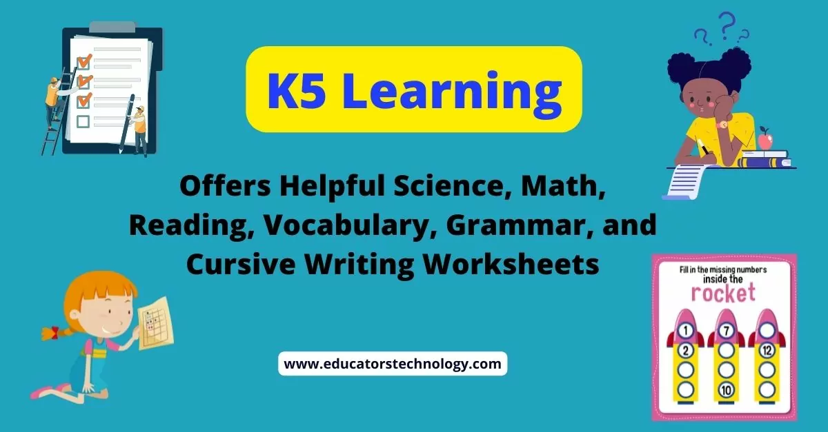 K5 Learning worksheets