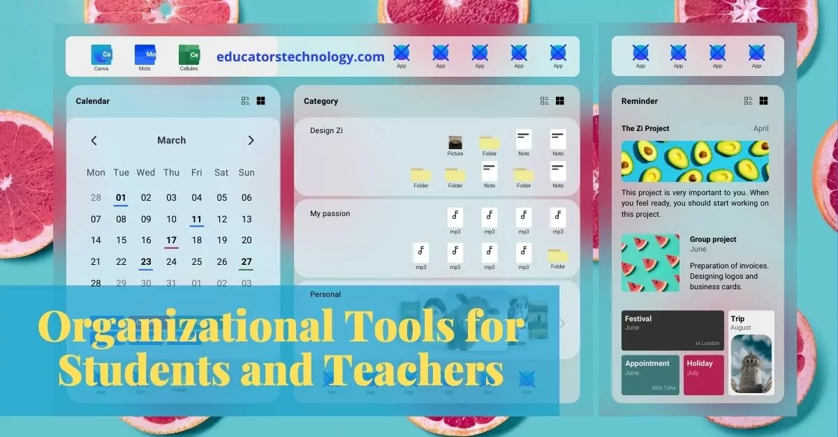 Organizational tools for teachers