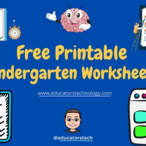 Free Printable Kindergarten Worksheets to Use with Your Kids