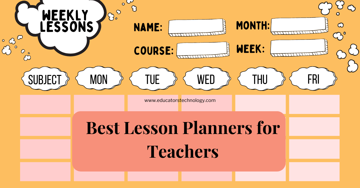 Lesson planners