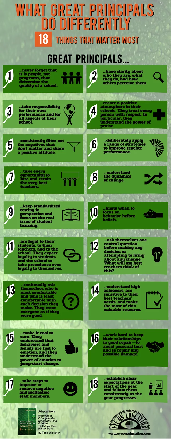 18 characteristics of great school principals