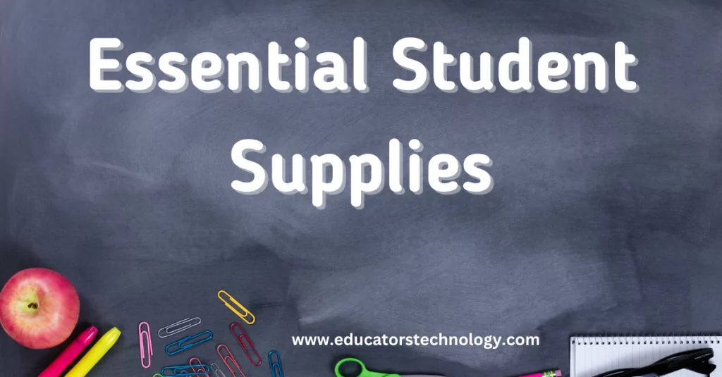 essential student supplies
