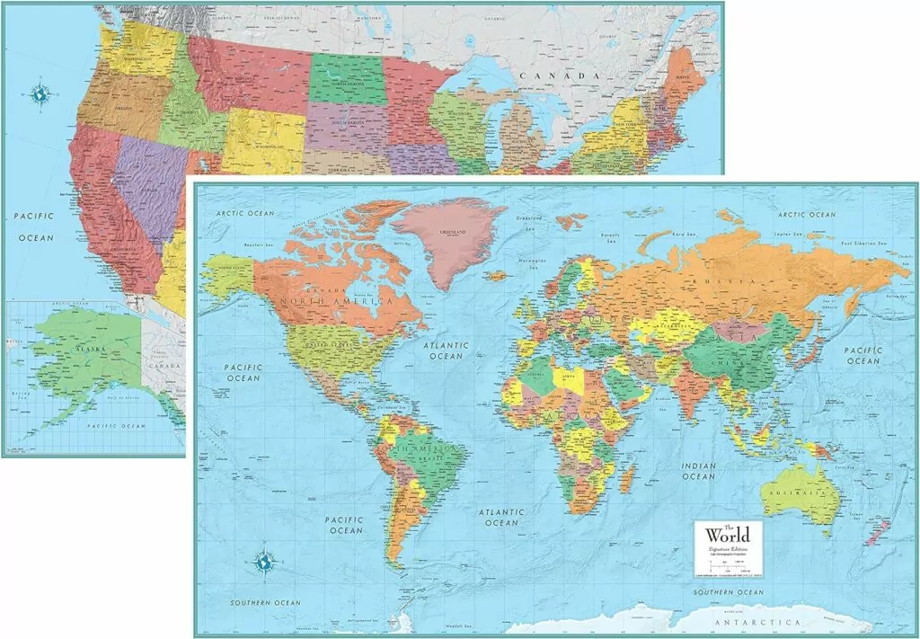 World Map Posters for Classrooms