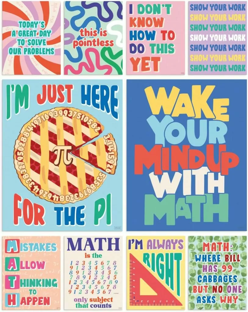 Math Posters for Classroom