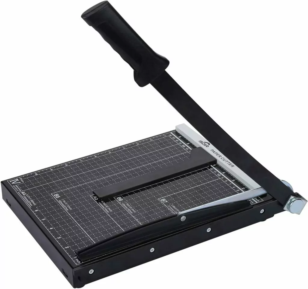 HFS(R) Heavy Duty Guillotine Paper Cutter - 12 Commercial Steel A3/A4  Trimmer