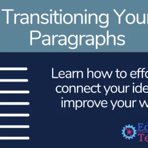 Paragraph transitions