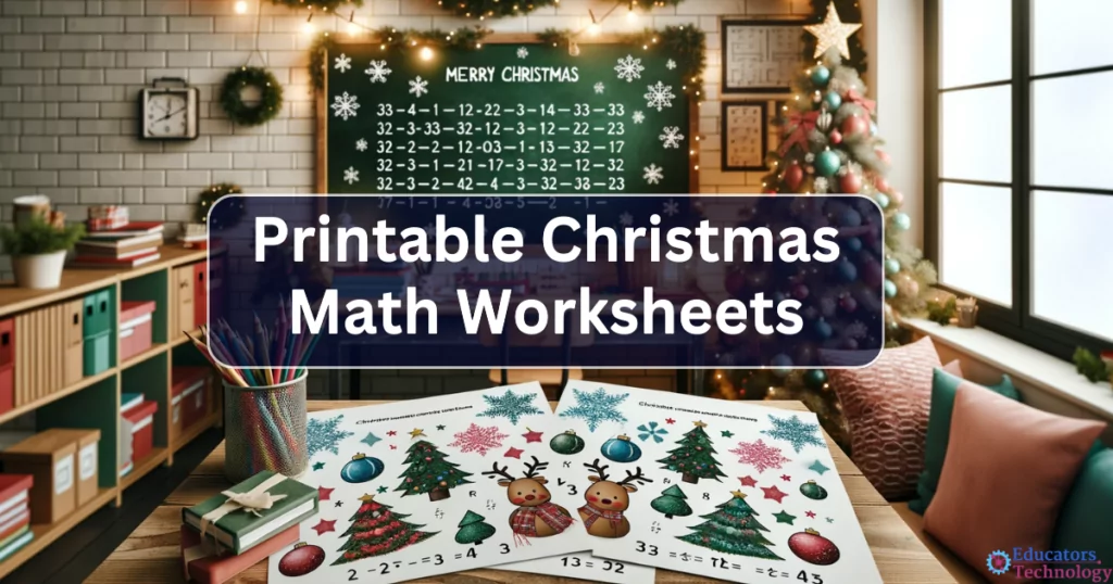 Printable Christmas Math Worksheets
