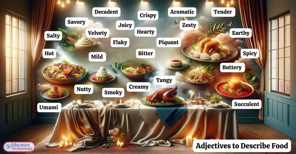 Adjectives to Describe Food